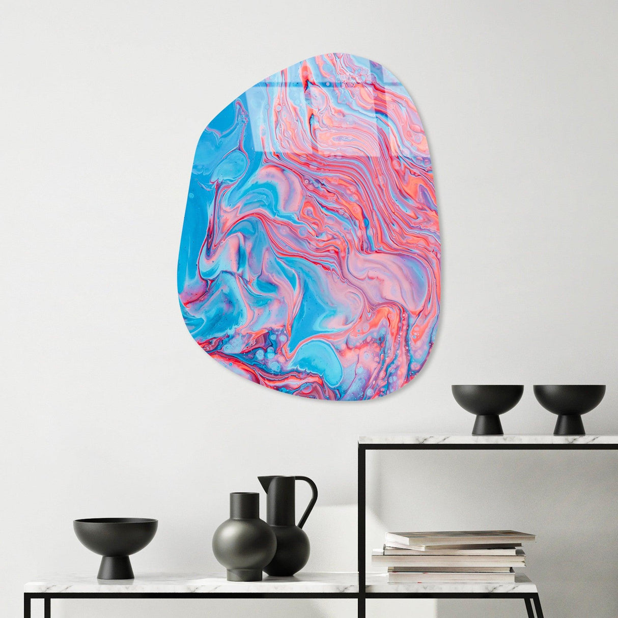 Pictură decorativă din sticlă temperată UV-1096, Multicolor, 50x70 cm