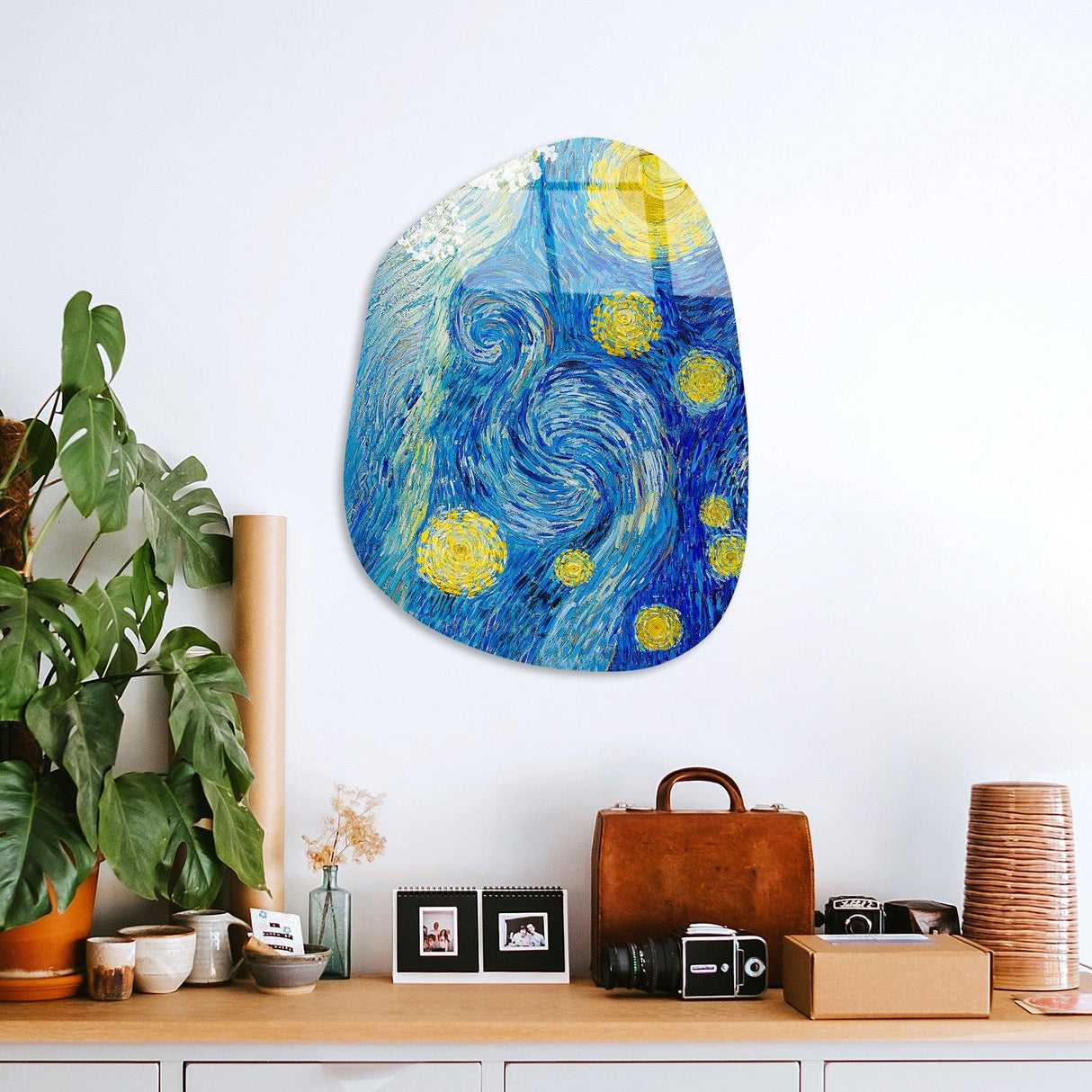 Pictură decorativă din sticlă temperată UV-1111, Multicolor, 35x50 cm