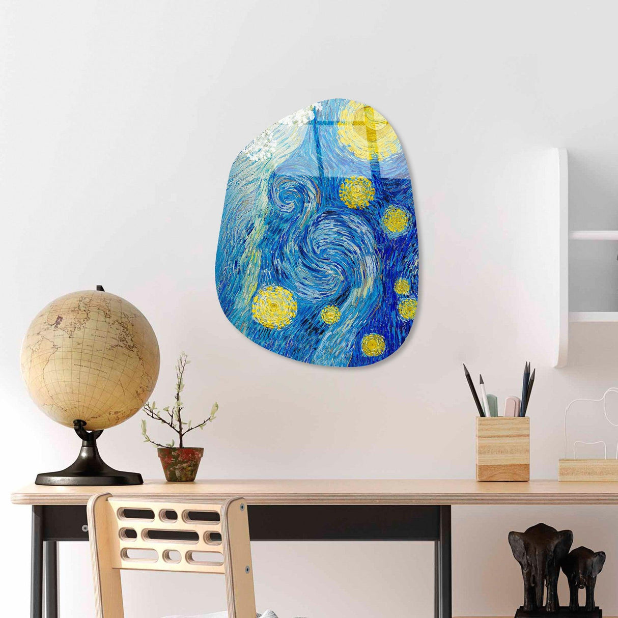 Pictură decorativă din sticlă temperată UV-1111, Multicolor, 35x50 cm