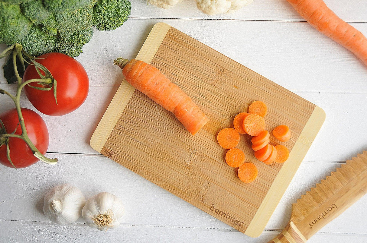 Placă de tăiat din bambus Edena, Nuc, 1x15.5x20.5 cm