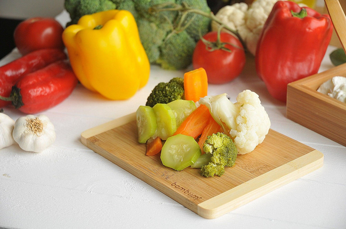 Placă de tăiat din bambus Edena, Nuc, 1x15.5x20.5 cm