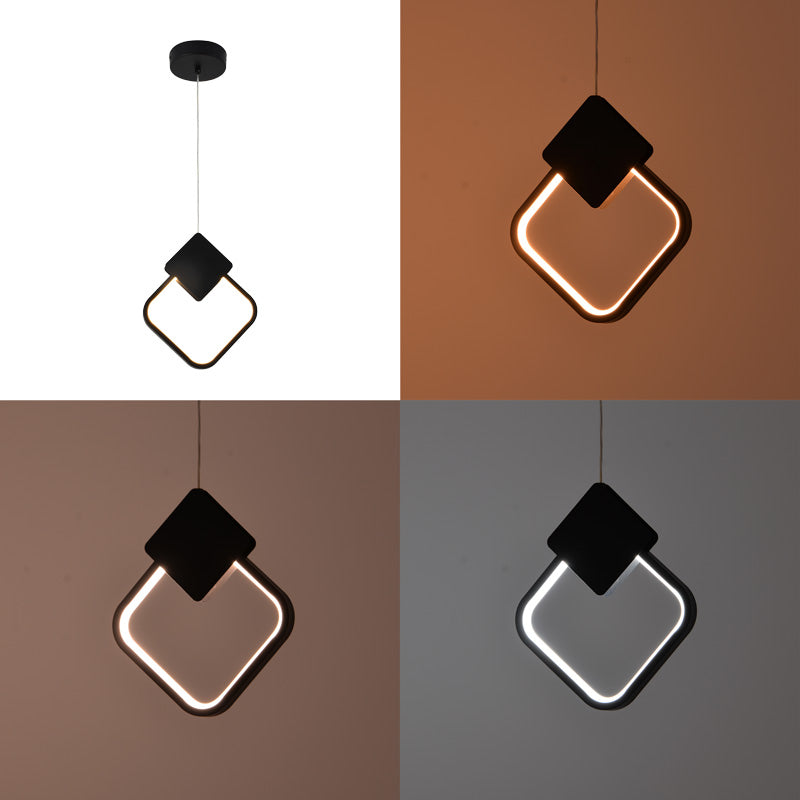 Plafoniera LED cu functie de iluminare Gardio I, metal, Negru, 23x23 cm, imagine suplimentara