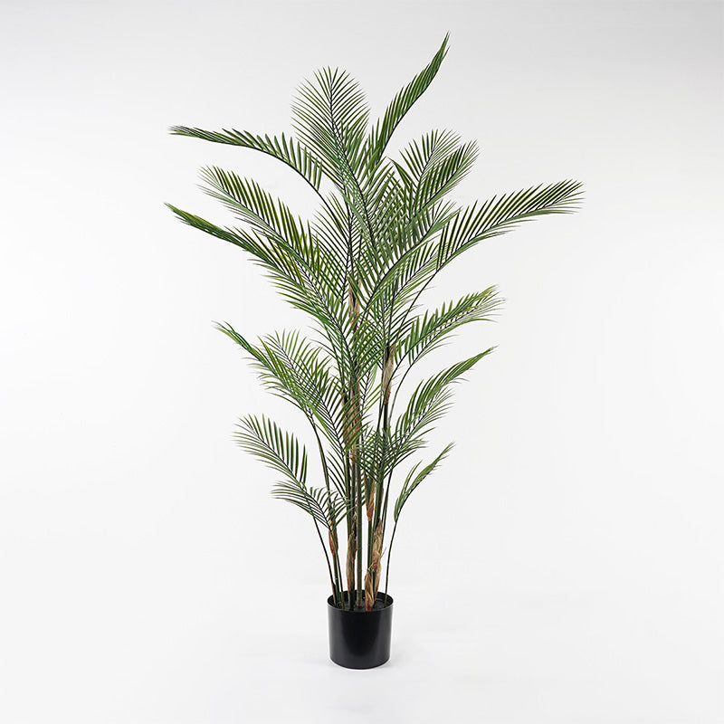 Plantă decorativă cu ghiveci Kwai, Sintetic, Verde, 125x180 cm