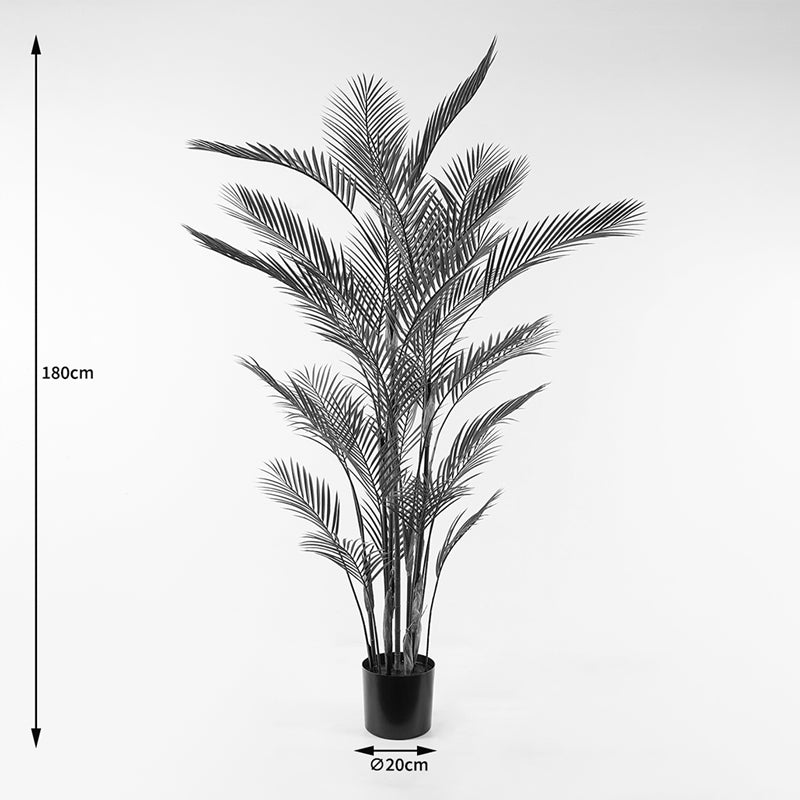 Plantă decorativă cu ghiveci Kwai, Sintetic, Verde, 125x180 cm