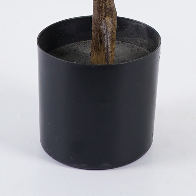 Planta decorativă în ghiveci Ficus Lyrata, sintetic, Verde, 70x130 cm
