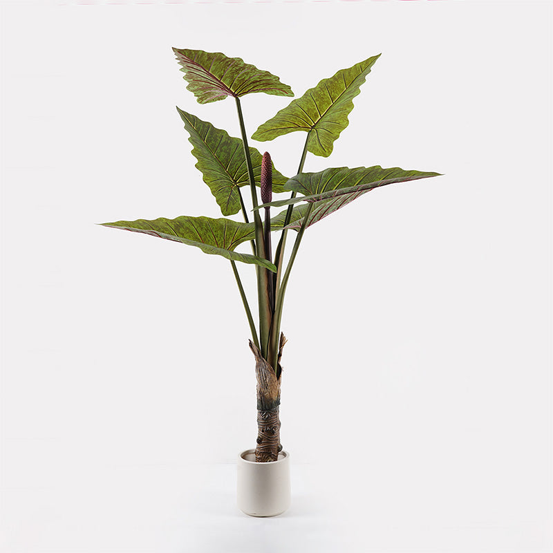 Plantă decorativă în ghiveci Wentii, plastic, verde, 130x180 cm