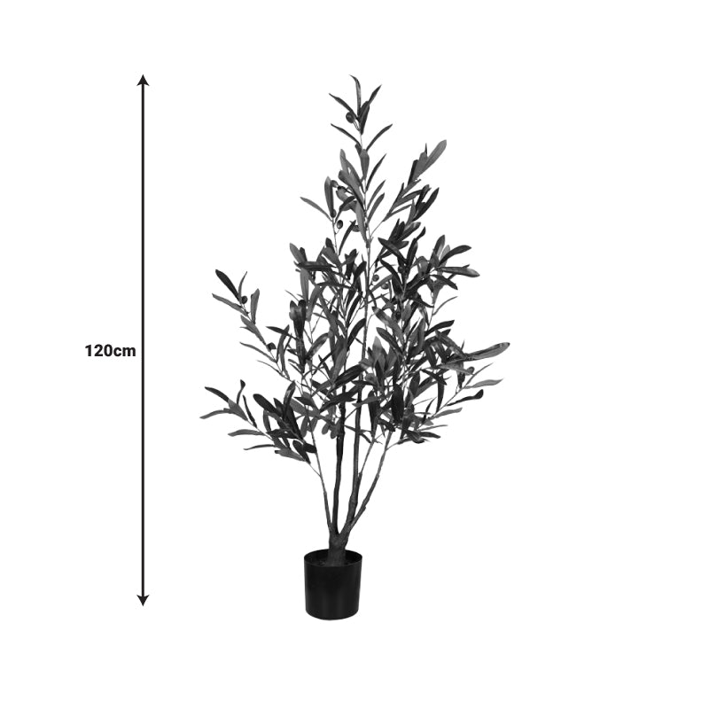 Planta decorativa Olive treeghiveci, verde, H120 cm