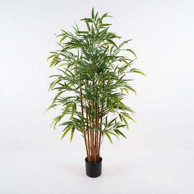 Planta Artificiala Plantă decorativă Rhapis Palm, Verde, Plastic, 120 cm înălțime