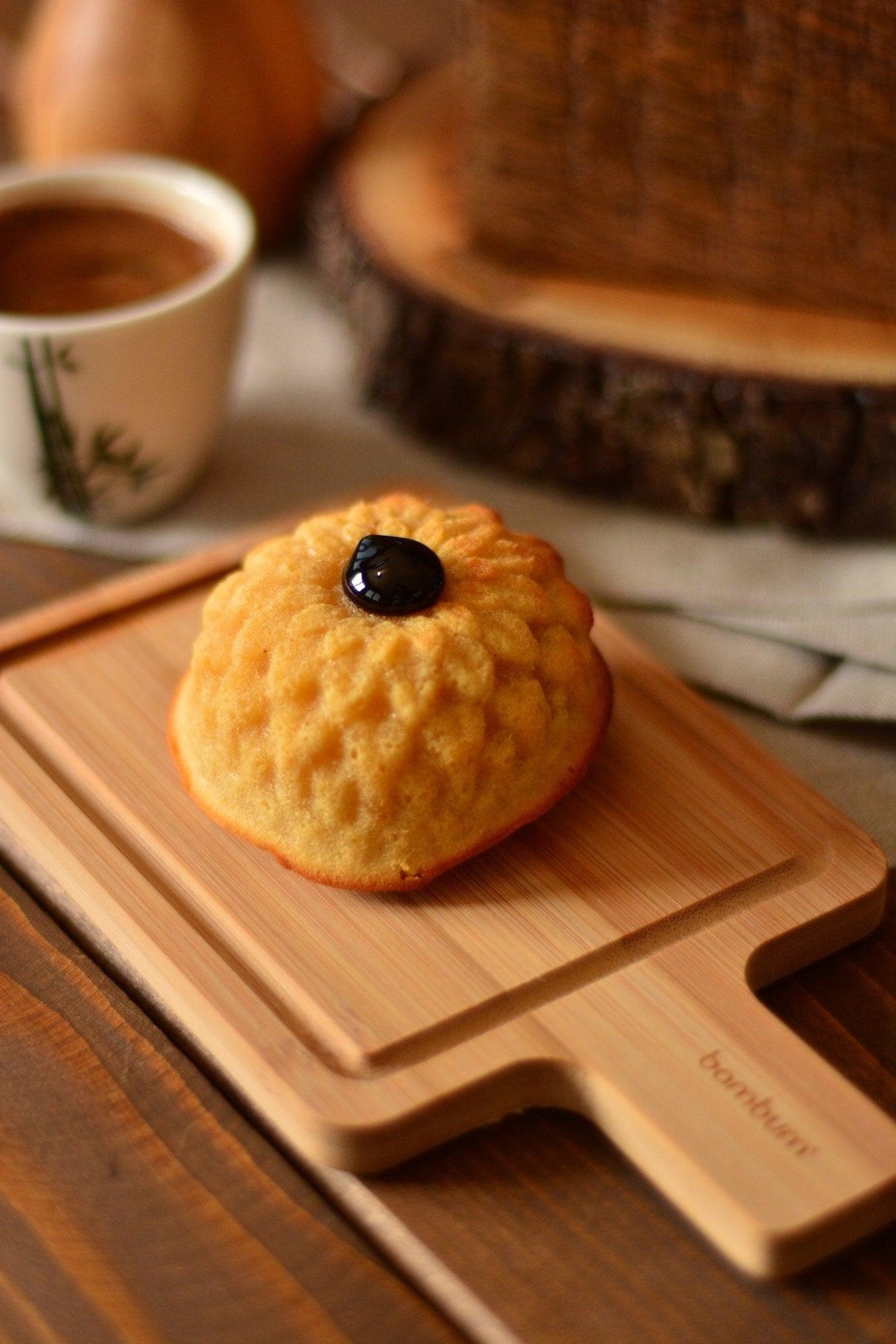 Platou din bambus Hula, Nuc, 11x19 cm