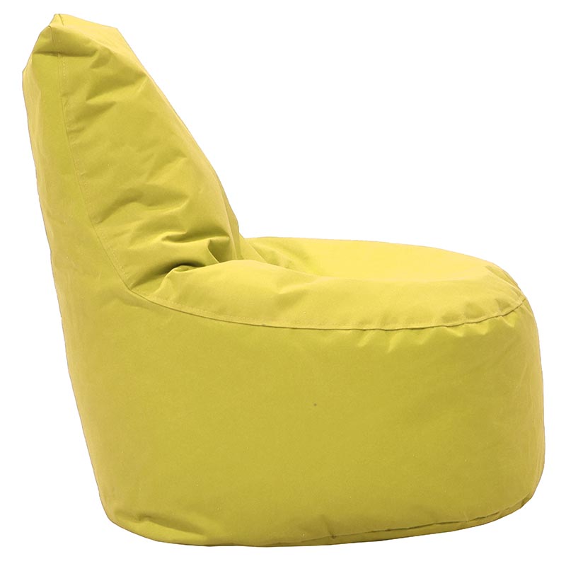 Puf bean bag, impermeabil, albastru deschis, 65x65 cm - Galben