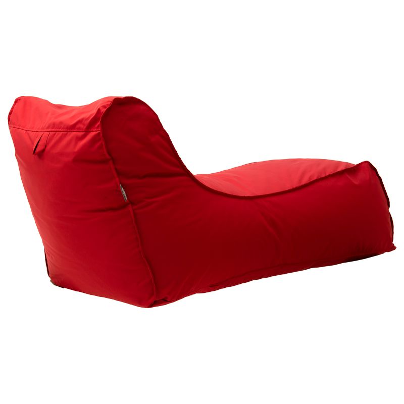 Puf de dormit Lara 100% impermeabil, Bej - Rosu, 150x60 cm - Rosu