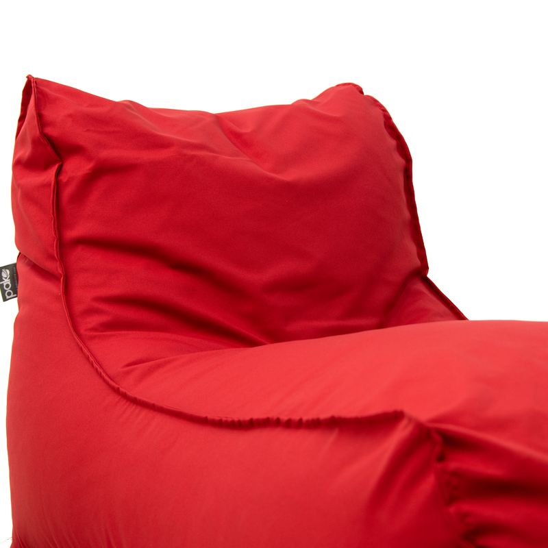 Puf de dormit Lara 100% impermeabil, Bej - Rosu, 150x60 cm - Rosu