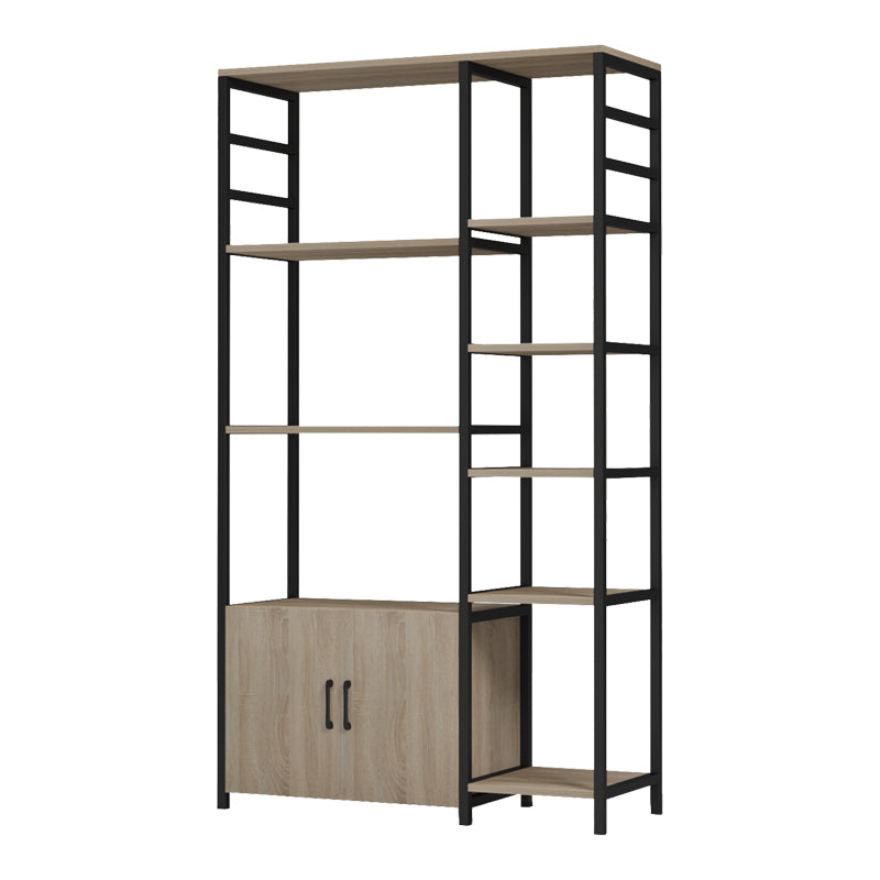 Raft de bucatarie Ranea, Metal, Sonoma-Negru, 85x32x150 cm