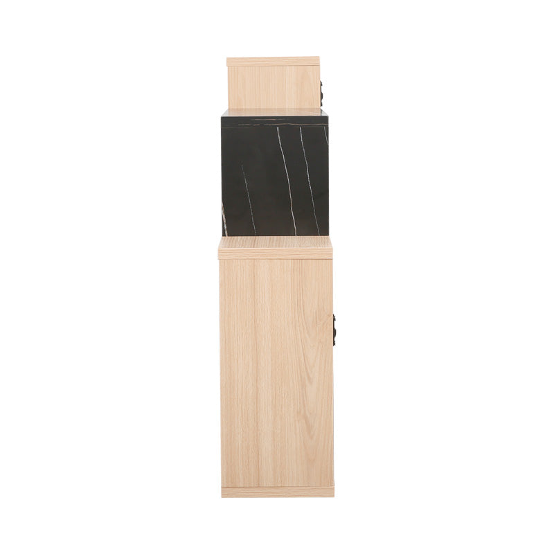 Raft de perete Beldra, Lemn, 84x15x57 cm - Natur-Marmura