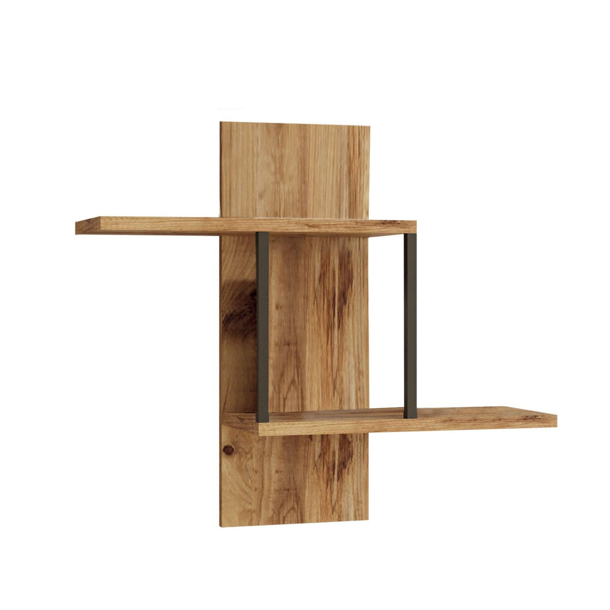 Raft de perete Lancelot, Stejar, 66 x 60 x 20 cm