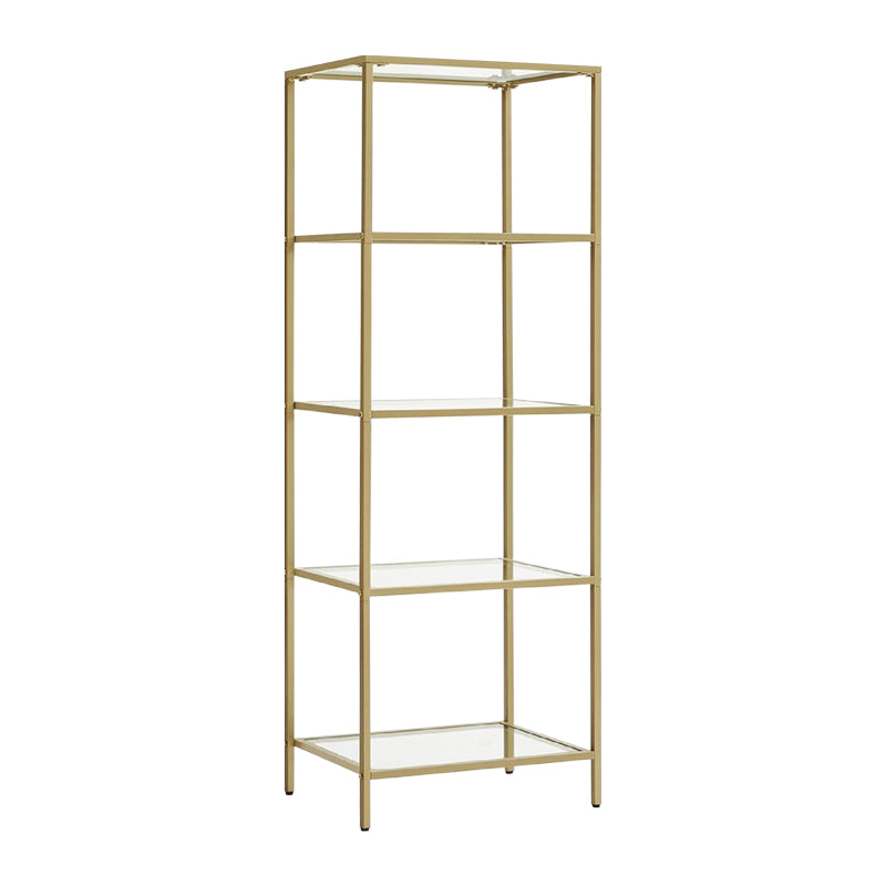 biblioteca Raft de podea Letus Auriu 40x30x125 cm