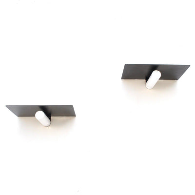 Raft decorativ de perete metalic WR042, Alb, 15x6x21 cm