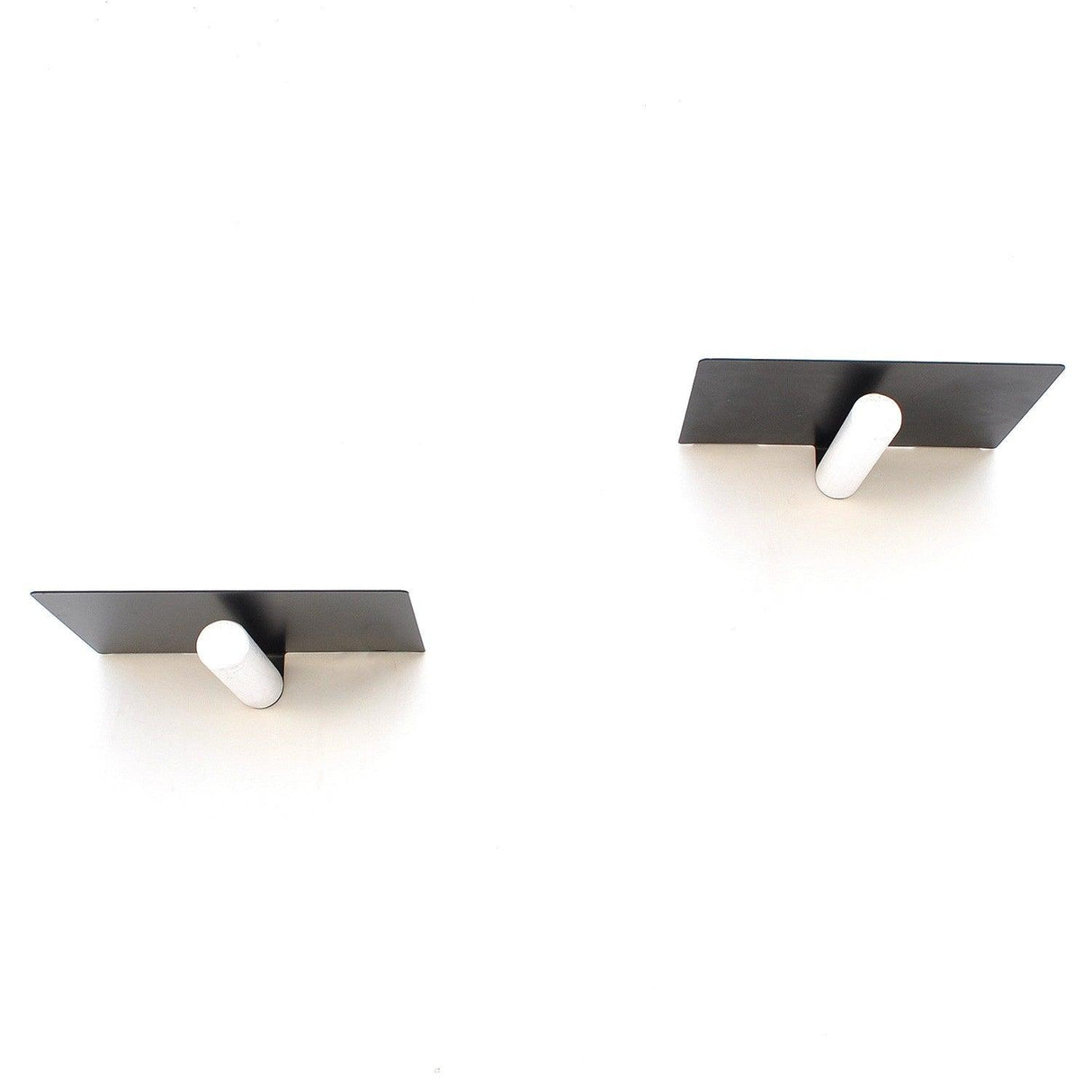 Raft decorativ de perete metalic WR042, Alb, 15x6x21 cm