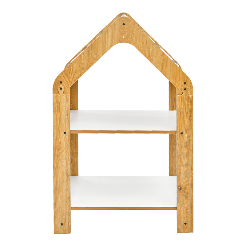 Raft Montessori Zoilen, MDF, 50x30x80 cm - Natural-Alb-Albastru
