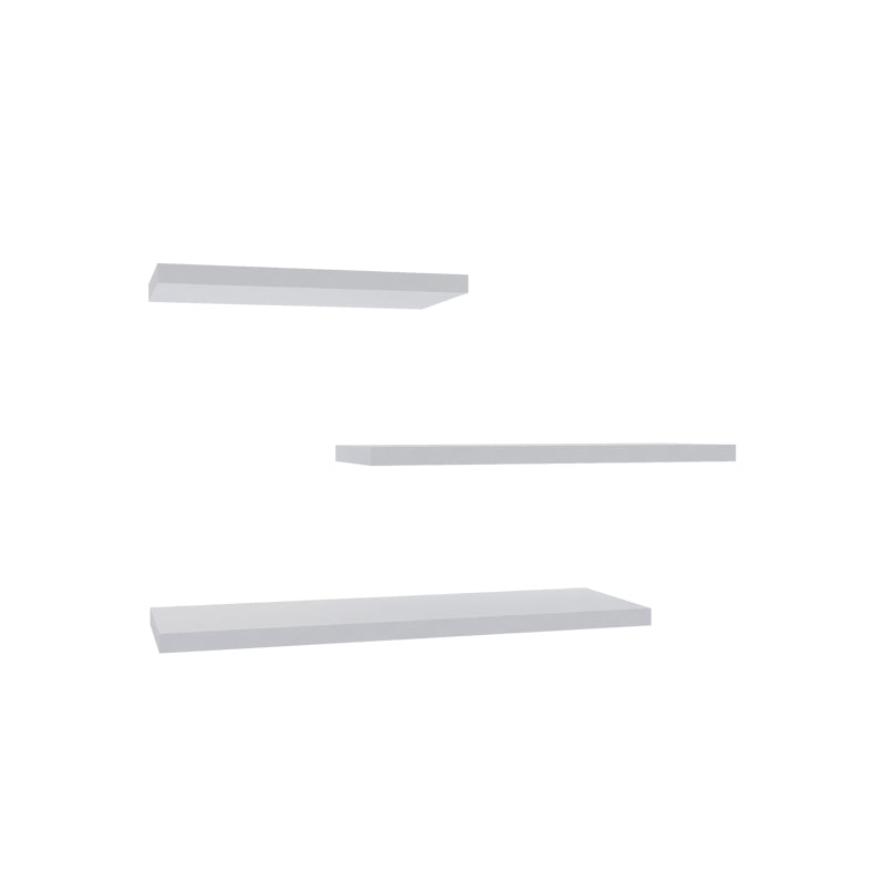 Raft perete Leila set de 3 pachet, Diverse culori, 40x14 cm - Alb