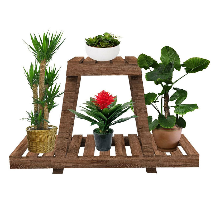 mobilier de gradina Raft - suport plante Tisa lemn maro 75x25x49 cm
