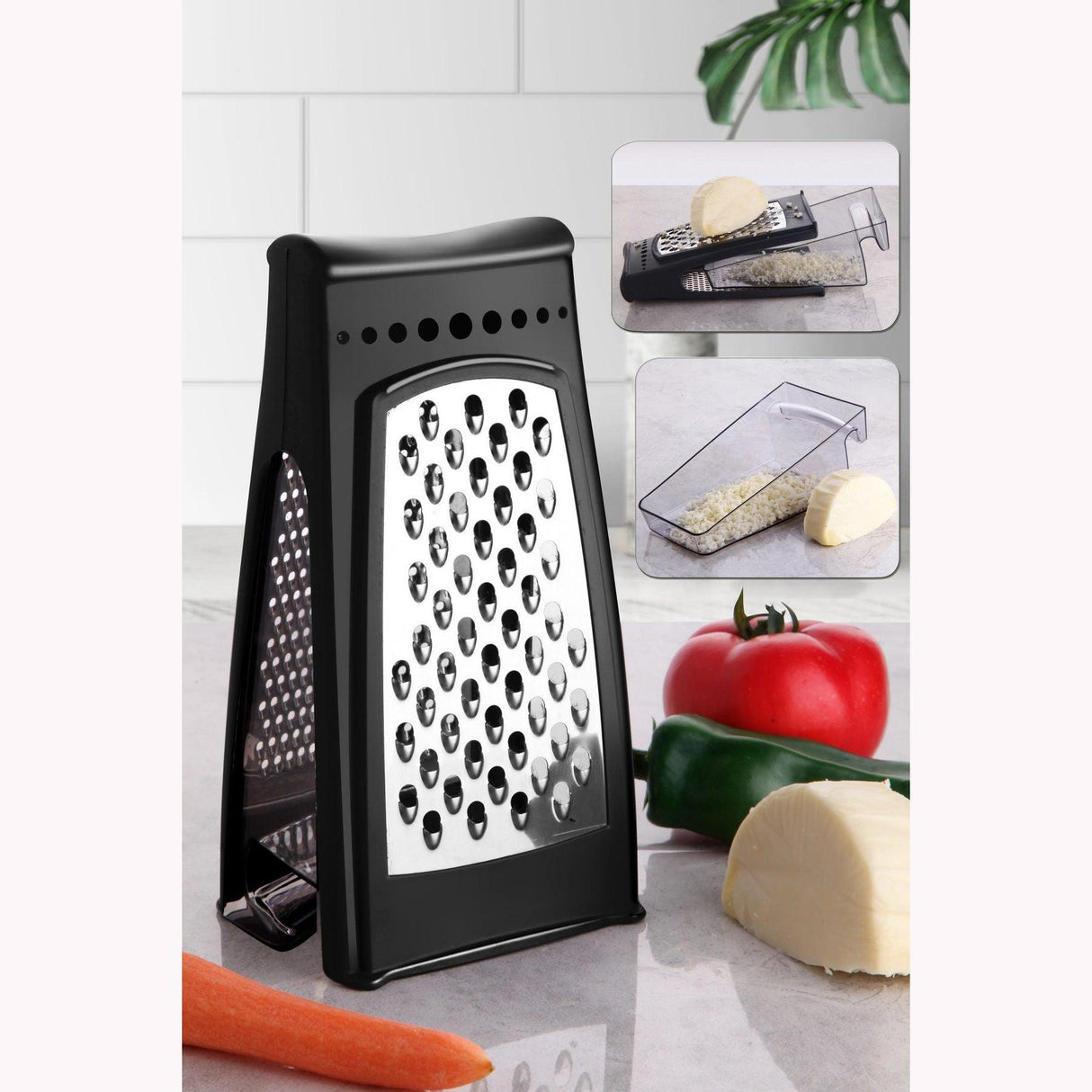 Răzătoare Grater Pdm08627, Negru, 8x22x11 cm