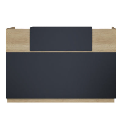 Receptie cu functie Lotus, Lemn/metal, Stejar, 200x70x110 cm, imagine suplimentara