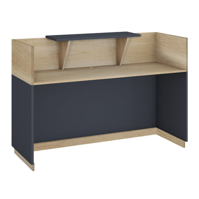 Receptie cu functie Lotus, Lemn/metal, Stejar, 200x70x110 cm, detaliu produs