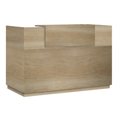 birou modern Receptie din lemn, Lotus, Stejar, 200x70x110 cm