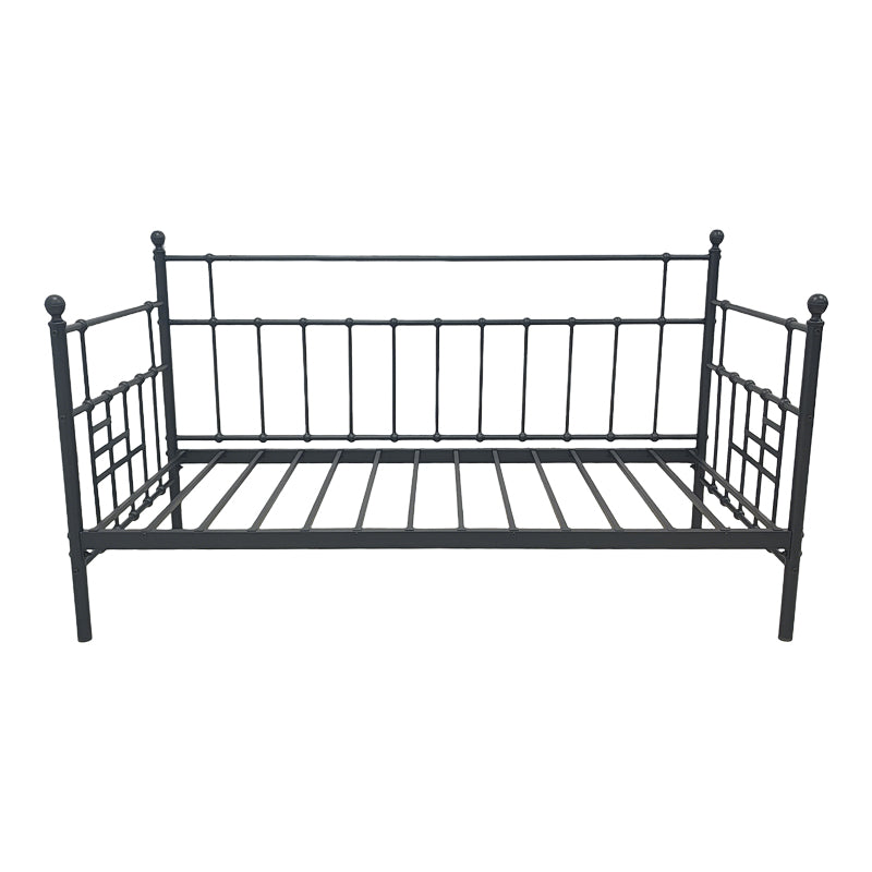 Routha canapea extensibilă, negru metal, 90x190 cm - Negru