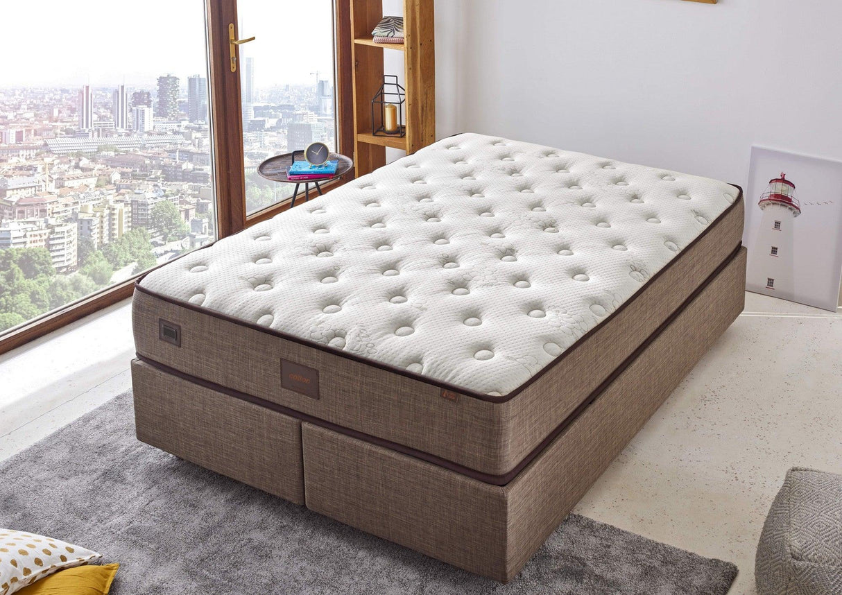 Saltea Cotton, Alb, 120x32x200 cm