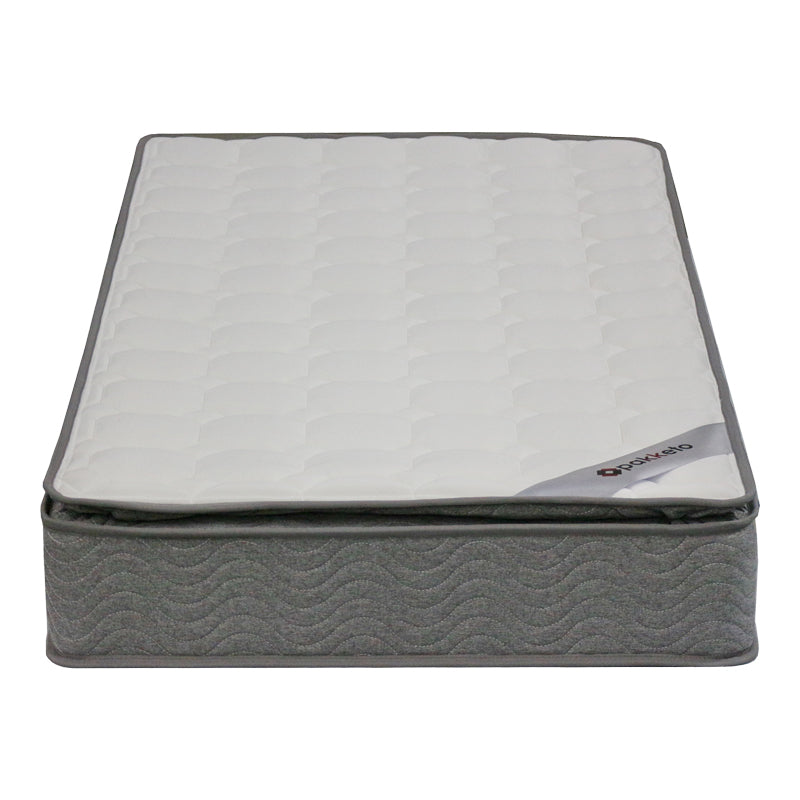 Saltea Perfecto cu arcuri continue pe o singura parte, cu strat superior de 18-20cm, Alb, 90x190 cm