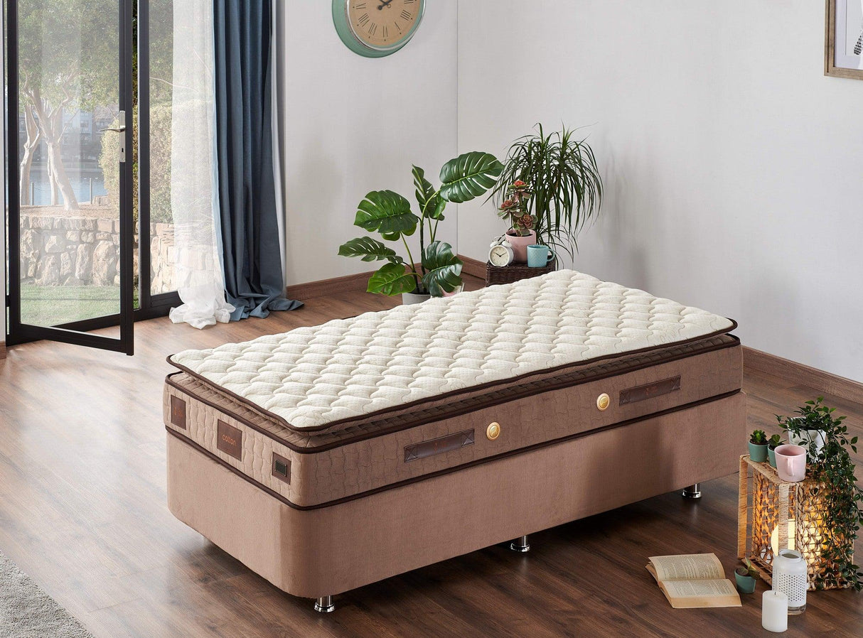 Saltea W Cotton, Alb, 120x25x200 cm