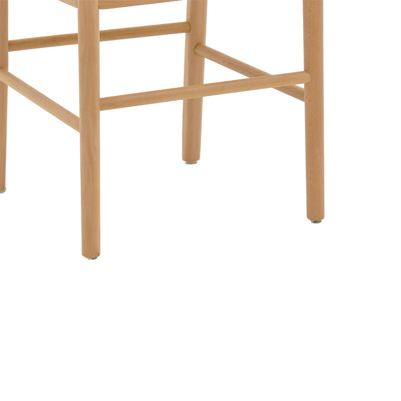 Scaun Alessia lemn Natural de fag- ratan, Natural, 43x40x89 cm