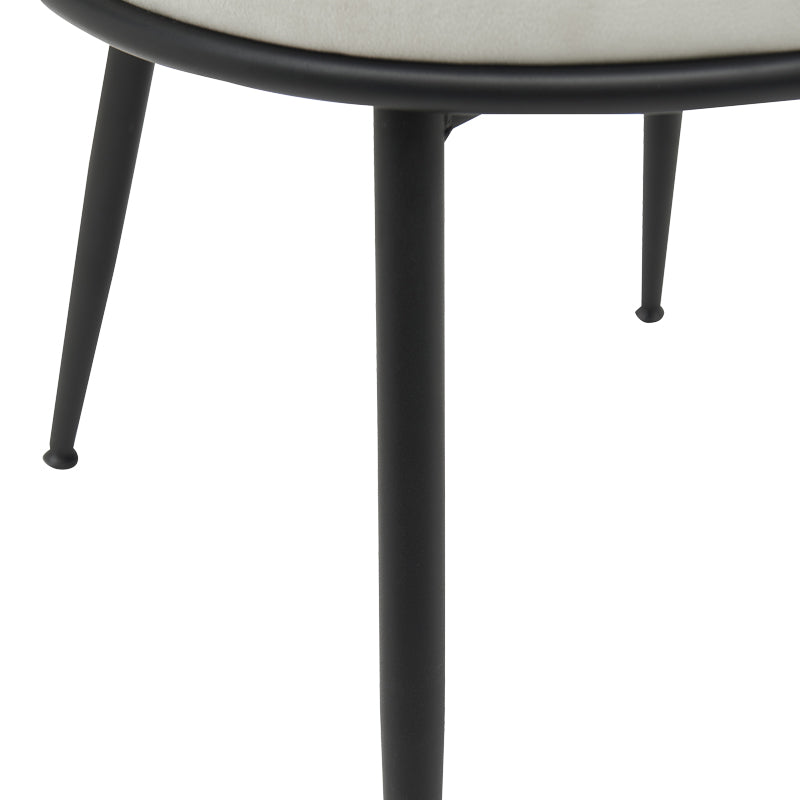 Scaun Alkia din catifea, bej, 60x57x68 cm