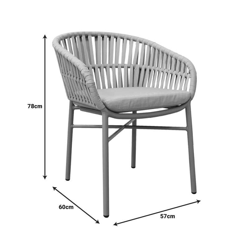 Scaun balansoar aluminiu maro, cu perna, 57x60x78 cm