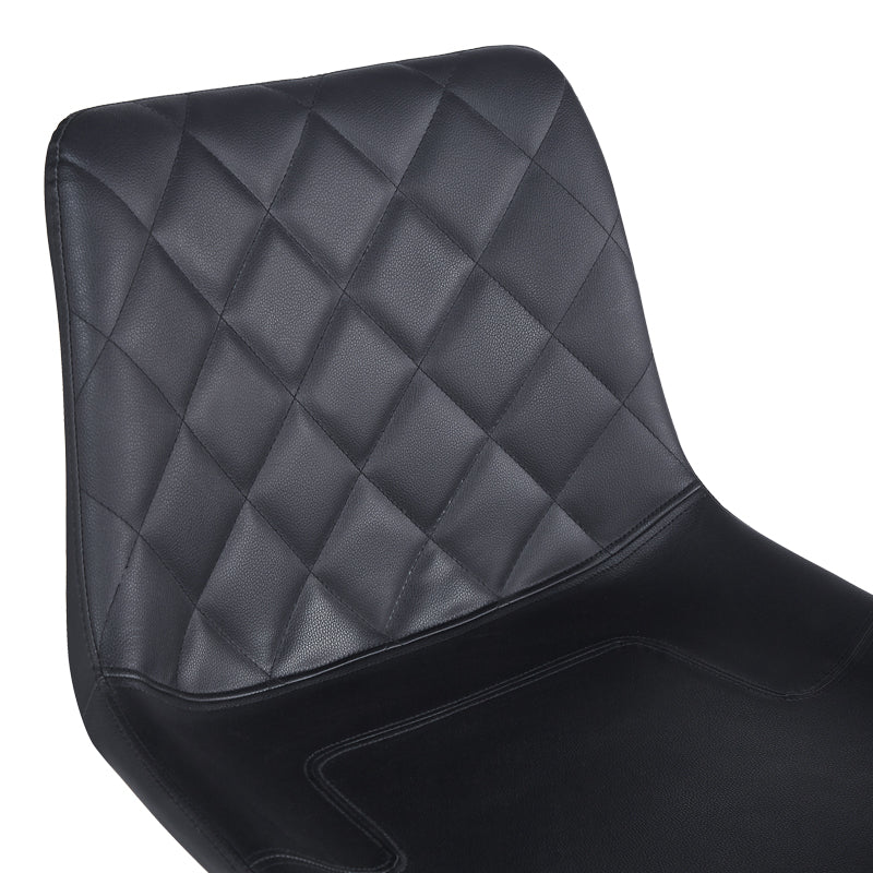 Scaun bar ajustabil Libra, Metal, Negru, 49x55x115 cm