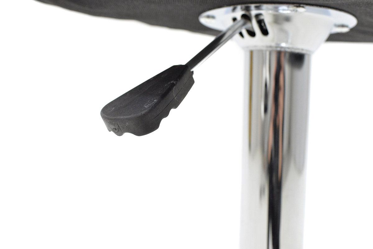 Scaun bar Coozy metal, reglabil pe inaltime, 47x45x90 cm - Alb