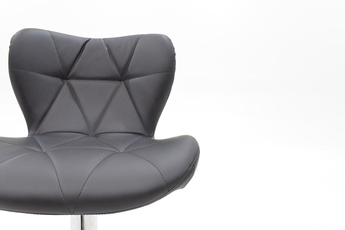 Scaun bar Coozy metal, reglabil pe inaltime, 47x45x90 cm - Argintiu