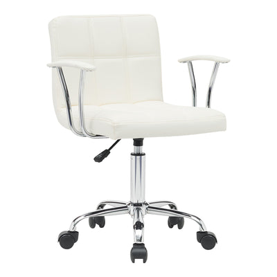 Scaun birou Buleco pu alb 56x46x74-86cm