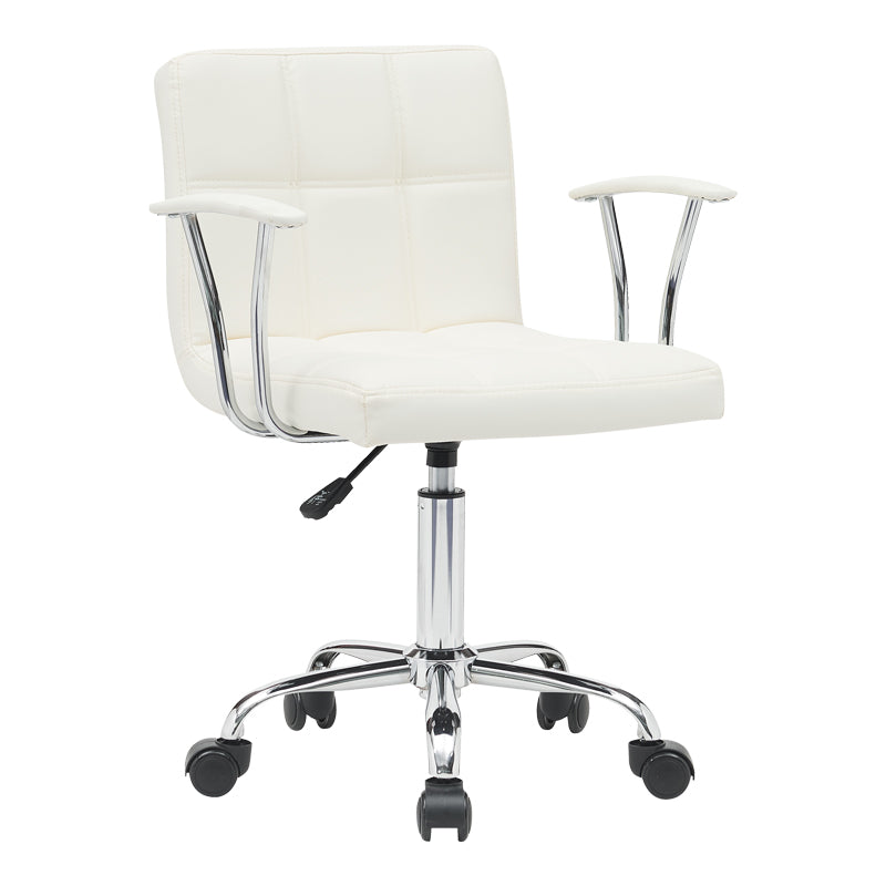 Scaun birou Buleco pu alb 56x46x74-86cm