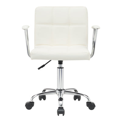 Scaun birou Buleco pu, alb, 56x46x74-86 cm, perspectiva suplimentara