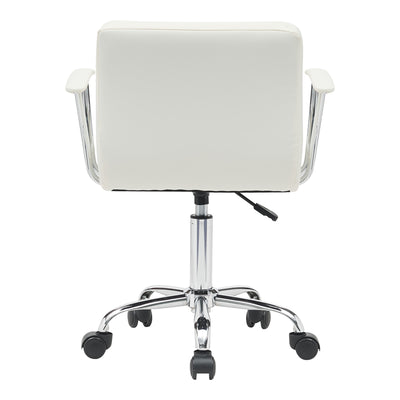 Scaun birou Buleco pu, alb, 56x46x74-86 cm, foto produs