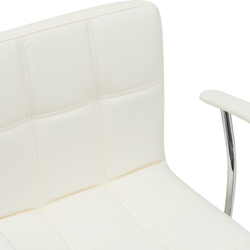 Scaun birou Buleco pu, alb, 56x46x74-86 cm, foto produs 6