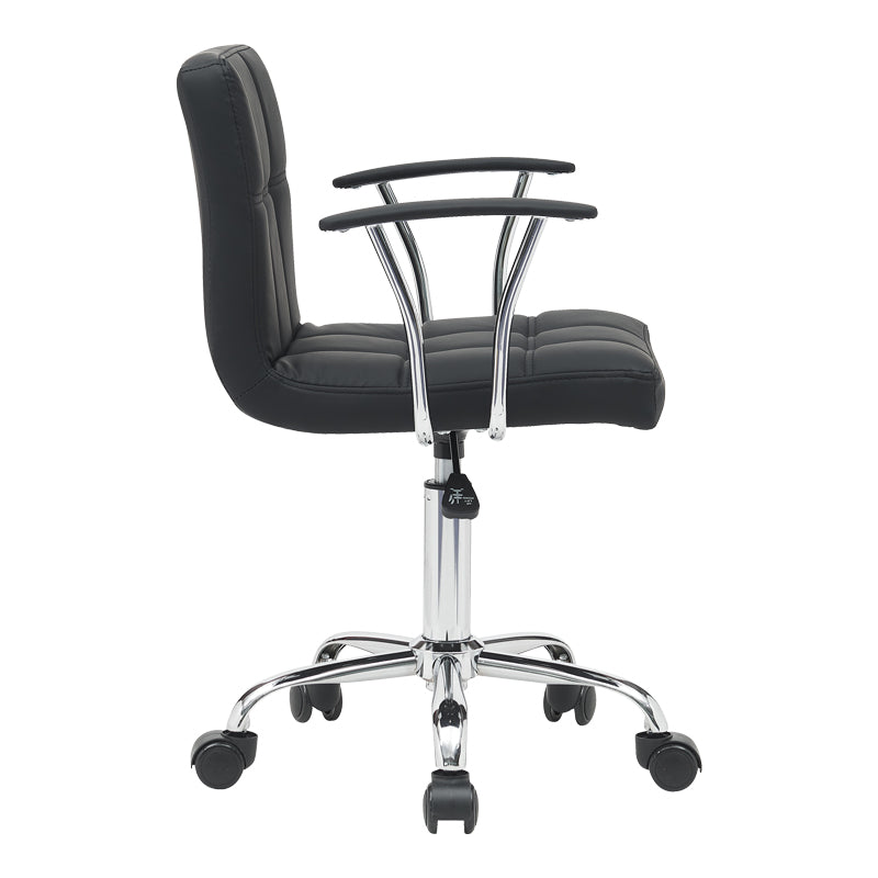 Scaun birou Buleco pu, negru, 56x46x74-86 cm