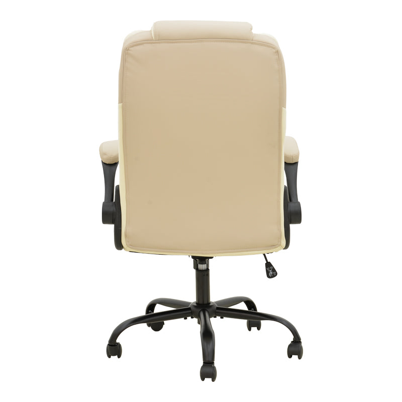 Scaun birou directorial cu funcție ergo Stellar, Bej-Ecru, Bej, 70x77x110-119 cm