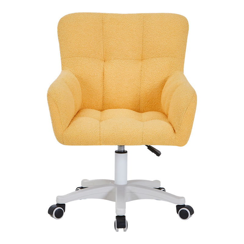 Scaun de birou Givole, boucle, 55x55x84 cm - Galben