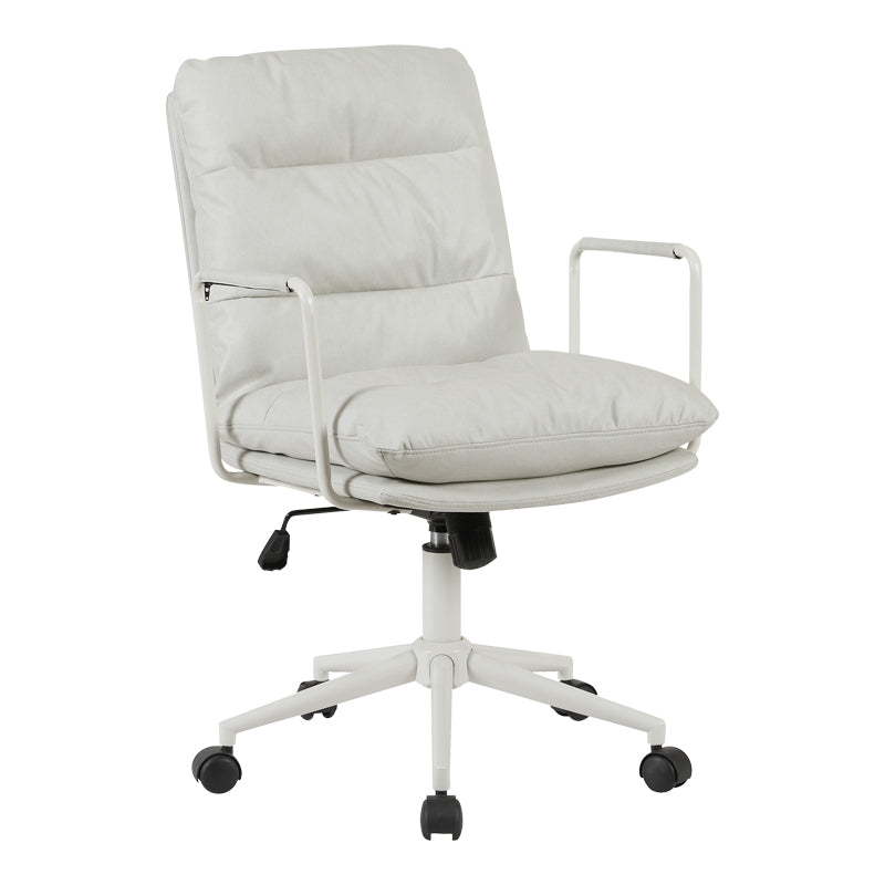 Scaun birou ergonomic Kreno, Textil gri, 56x67x89-97 cm