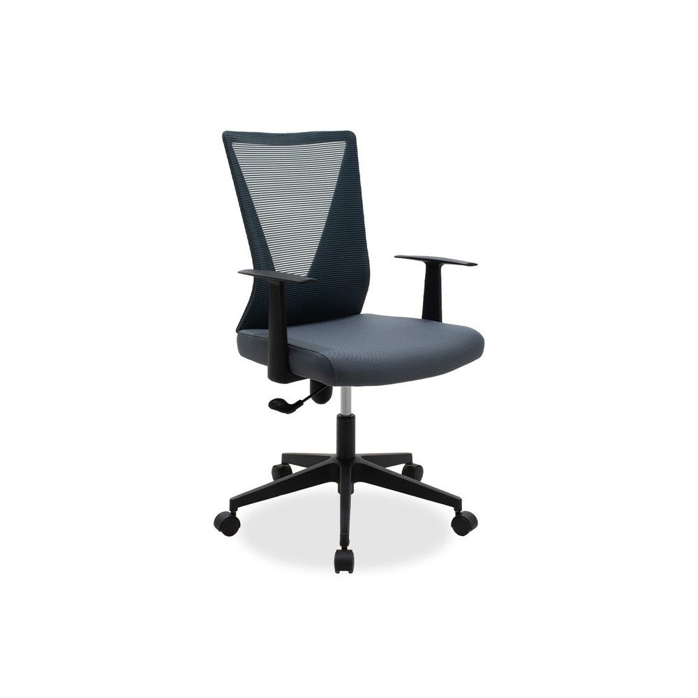 Scaun birou manager Ghost mesh, Gri - Negru, 61x53x93 cm - Gri