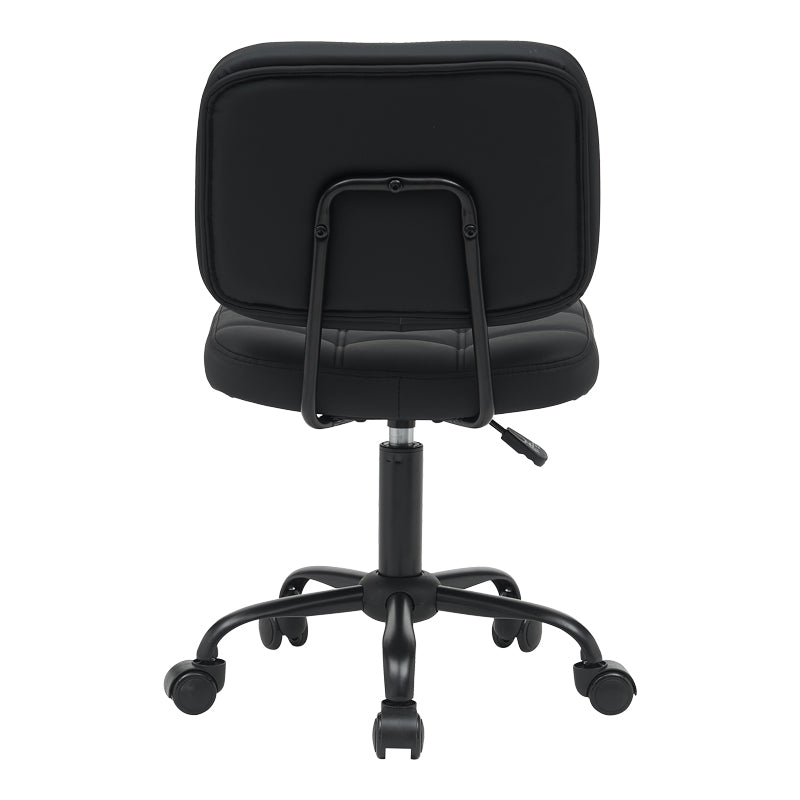 Scaun birou Sedia pu, negru, 50x50x75-85 cm